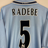 Shop 1999/00 LEEDS UNITED RADEBE #5 AWAY SHIRT (XL) PUMA, classic football shirts, vintage football shirts & retro soccer jerseys at Cult Kits