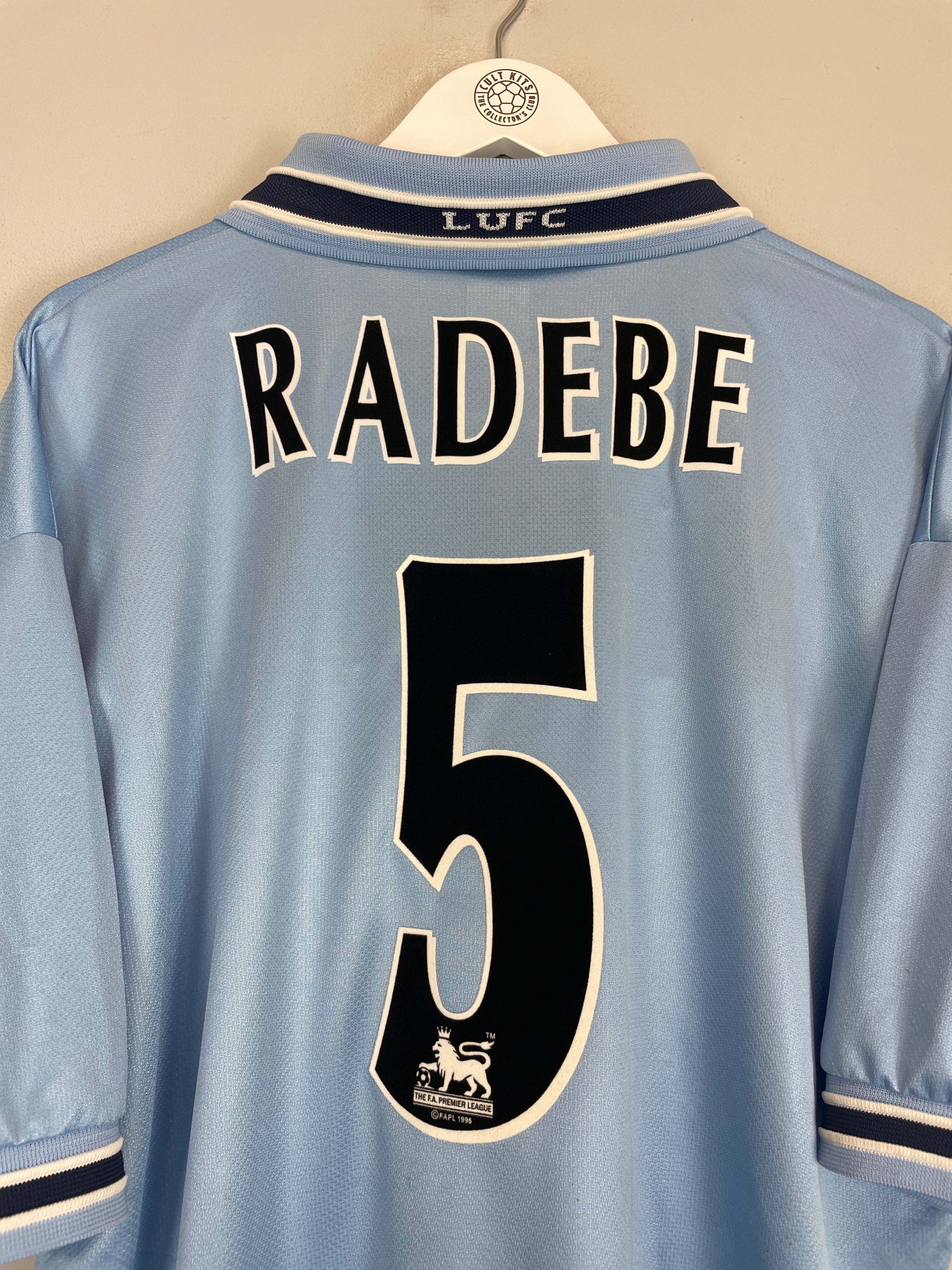 Shop 1999/00 LEEDS UNITED RADEBE #5 AWAY SHIRT (XL) PUMA, classic football shirts, vintage football shirts & retro soccer jerseys at Cult Kits