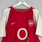 Shop 2002/04 ARSENAL FABREGAS #57 HOME SHIRT (L) NIKE, classic football shirts, vintage football shirts & retro soccer jerseys at Cult Kits