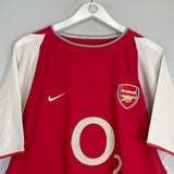 Shop 2002/04 ARSENAL FABREGAS #57 HOME SHIRT (L) NIKE, classic football shirts, vintage football shirts & retro soccer jerseys at Cult Kits