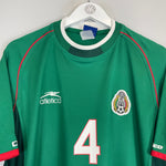 Shop 2001/02 MEXICO R.MARQUEZ #4 HOME SHIRT (XL) ATLETICA, classic football shirts, vintage football shirts & retro soccer jerseys at Cult Kits