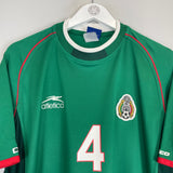 Shop 2001/02 MEXICO R.MARQUEZ #4 HOME SHIRT (XL) ATLETICA, classic football shirts, vintage football shirts & retro soccer jerseys at Cult Kits