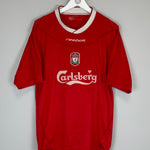 Shop 2002/03 LIVERPOOL HOME SHIRT (M) REEBOK, classic football shirts, vintage football shirts & retro soccer jerseys at Cult Kits