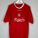 Shop 2002/03 LIVERPOOL HOME SHIRT (M) REEBOK, classic football shirts, vintage football shirts & retro soccer jerseys at Cult Kits