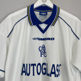 1998/00 CHELSEA FLO #19 AWAY SHIRT (XL) UMBRO