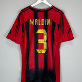 2004/05 AC MILAN MALDINI #3 HOME SHIRT (XL) ADIDAS