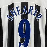 2003/05 NEWCASTLE UNITED SHEARER #9 HOME SHIRT (M) ADIDAS
