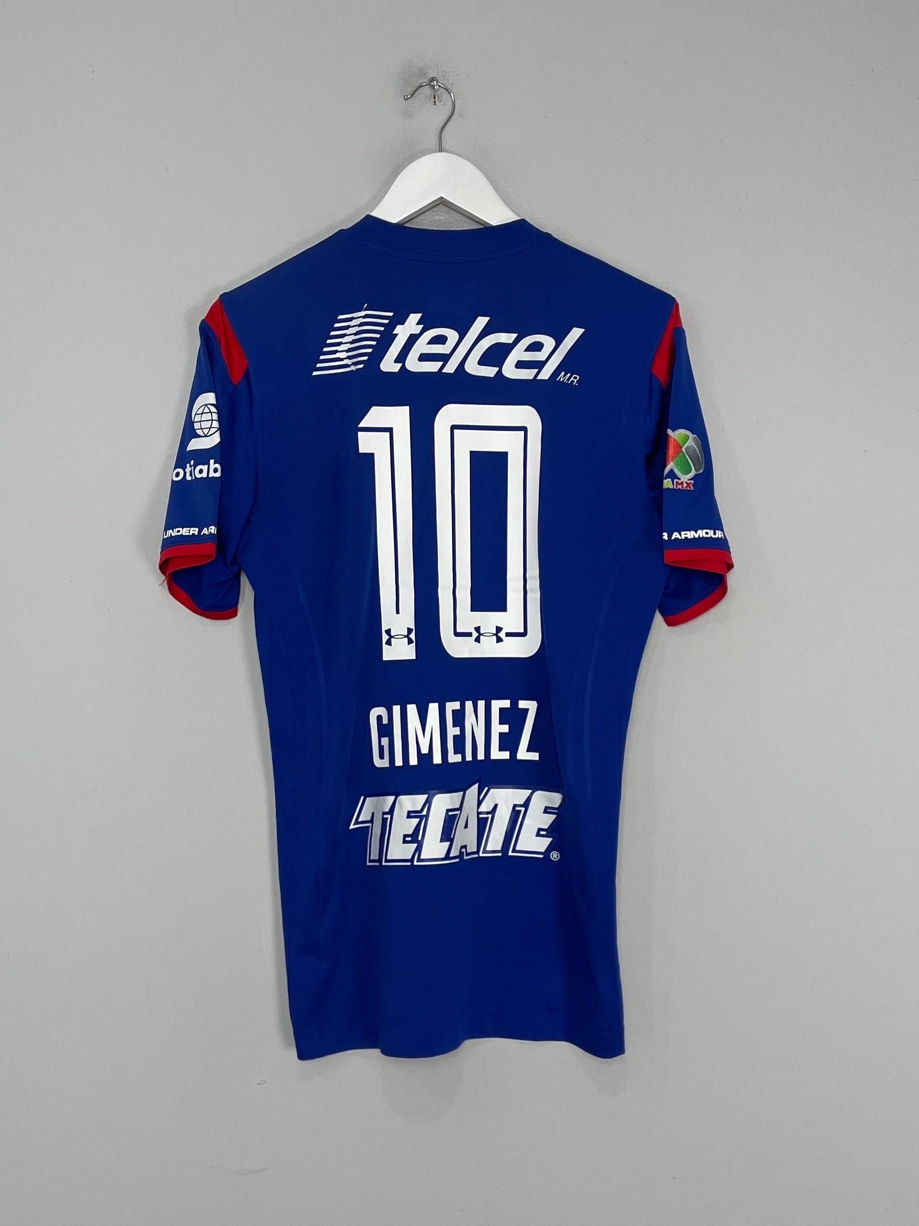 Shop 2014/15 CRUZ AZUL GIMENEZ #10 HOME SHIRT (M) UNDER ARMOUR, classic football shirts, vintage football shirts & retro soccer jerseys at Cult Kits