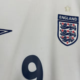 2005/07 ENGLAND ROONEY #9 HOME SHIRT (M) UMBRO