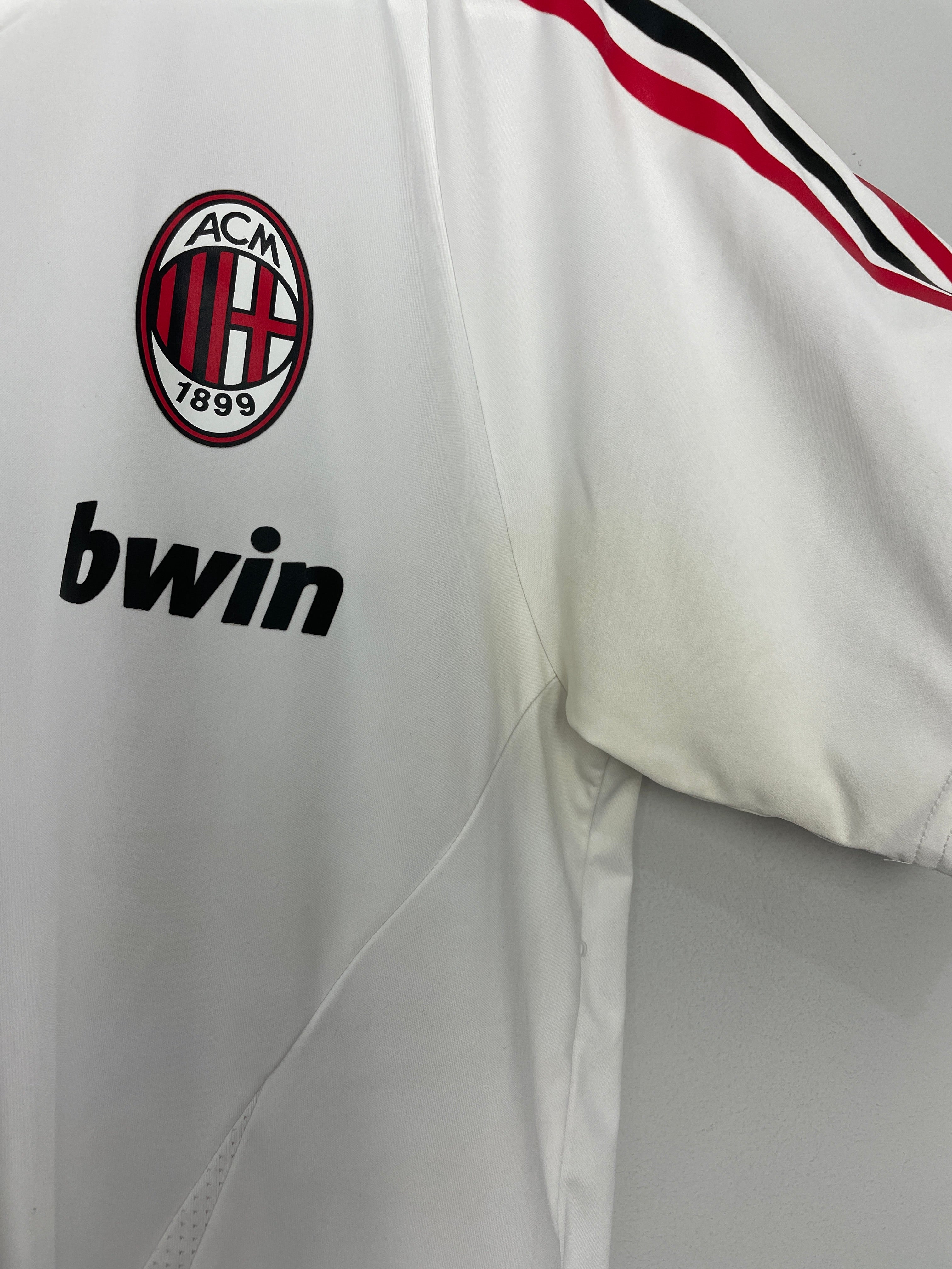 Shop 2007/09 AC MILAN TRAINING SHIRT (M) ADIDAS, classic football shirts, vintage football shirts & retro soccer jerseys at Cult Kits