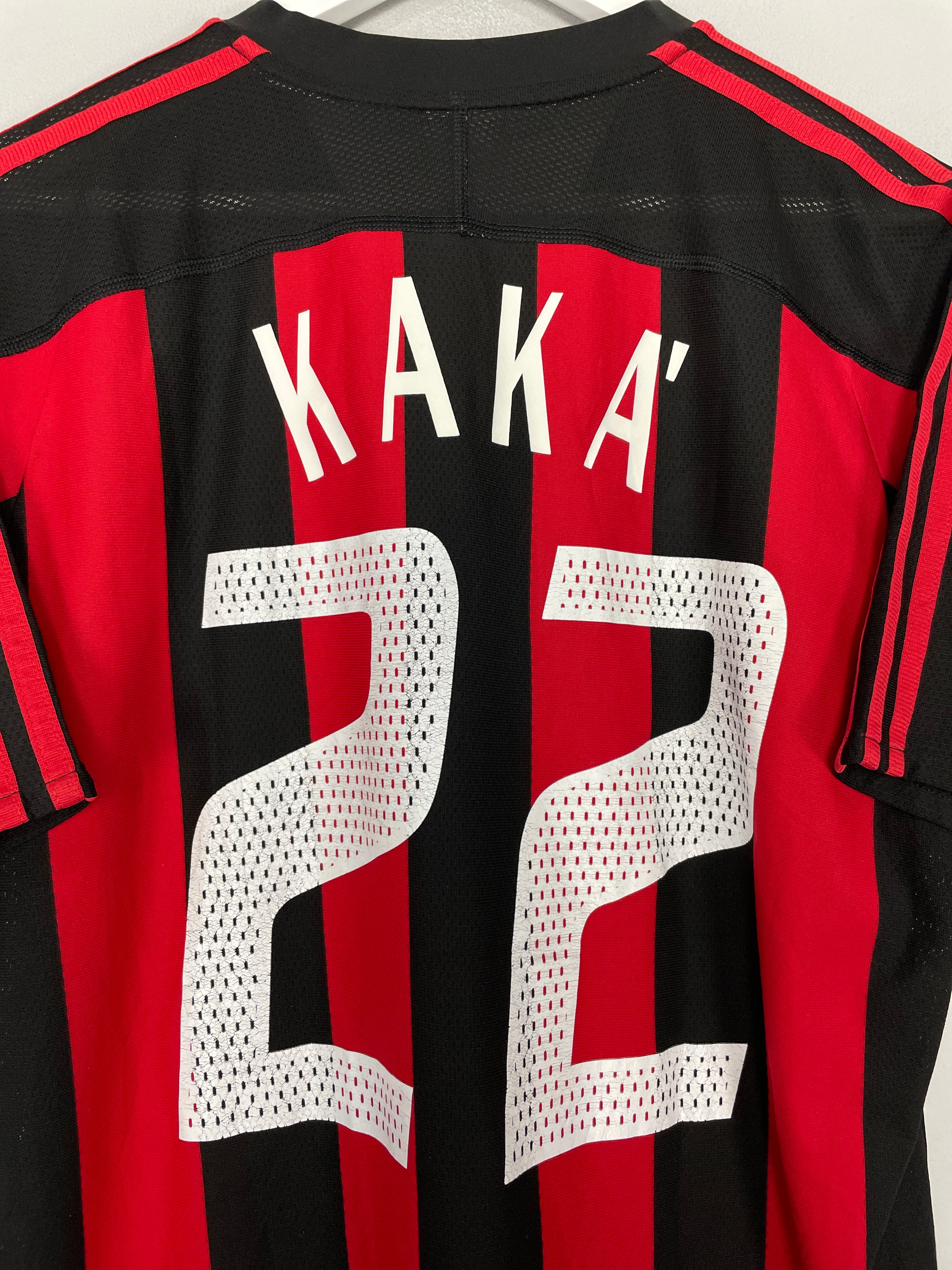Shop 2003/04 AC MILAN KAKA #22 HOME SHIRT (M) ADIDAS, classic football shirts, vintage football shirts & retro soccer jerseys at Cult Kits
