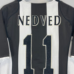 Shop 2004/05 JUVENTUS NEDVED #11 HOME SHIRT (M) NIKE, classic football shirts, vintage football shirts & retro soccer jerseys at Cult Kits