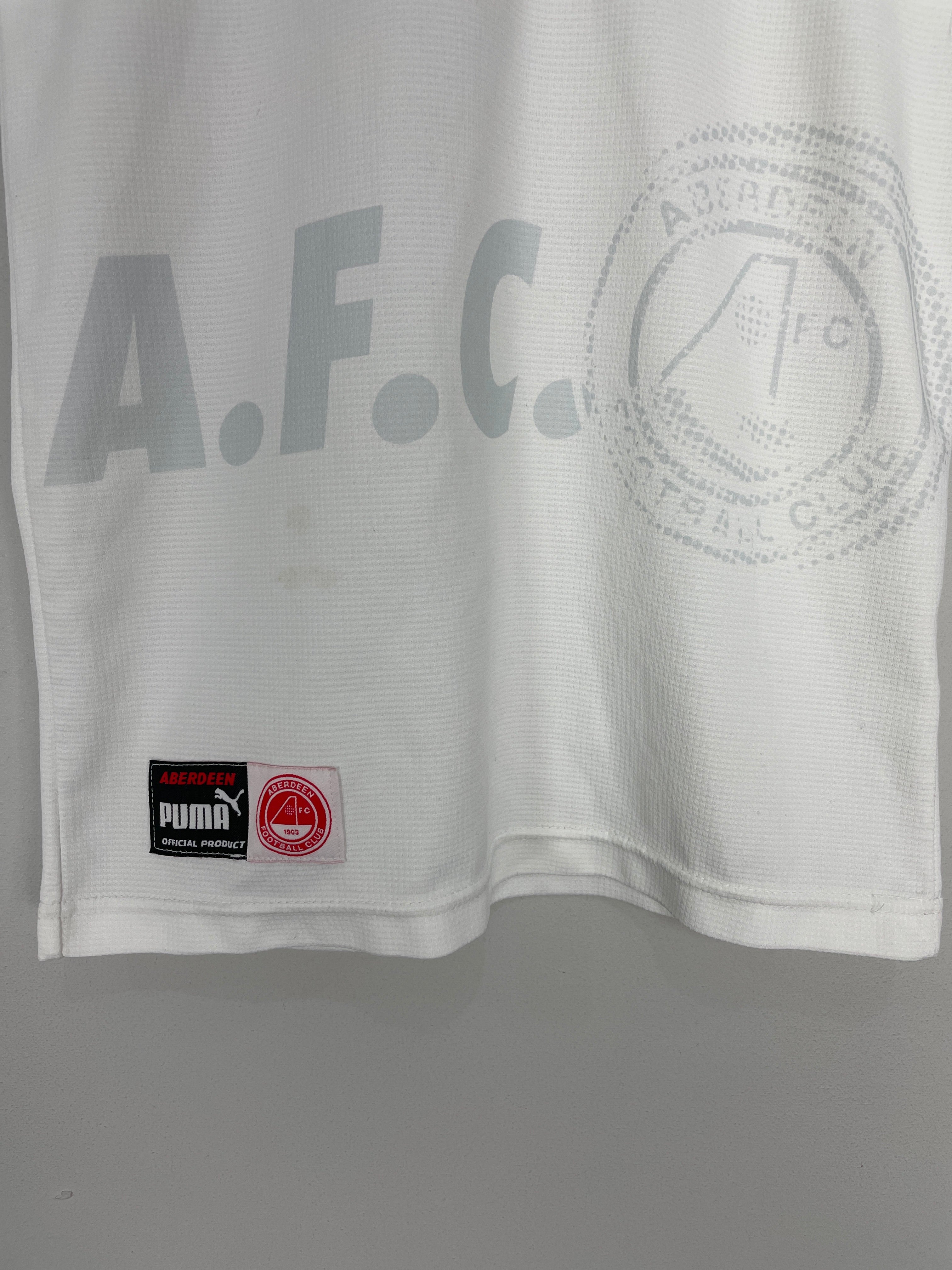 Shop 1997/98 ABERDEEN AWAY SHIRT (XL.KIDS) PUMA, classic football shirts, vintage football shirts & retro soccer jerseys at Cult Kits