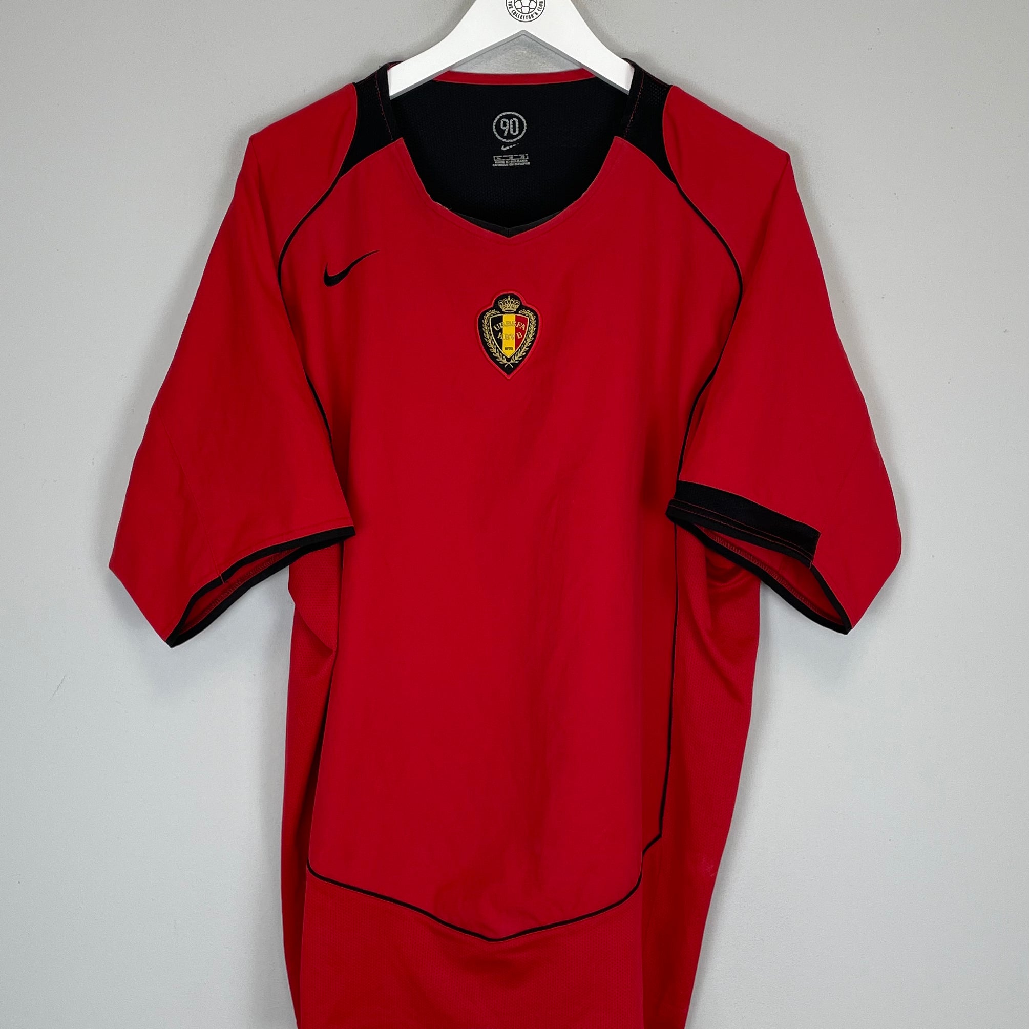 Shop 2004/05 BELGIUM HOME SHIRT (XL) NIKE, classic football shirts, vintage football shirts & retro soccer jerseys at Cult Kits