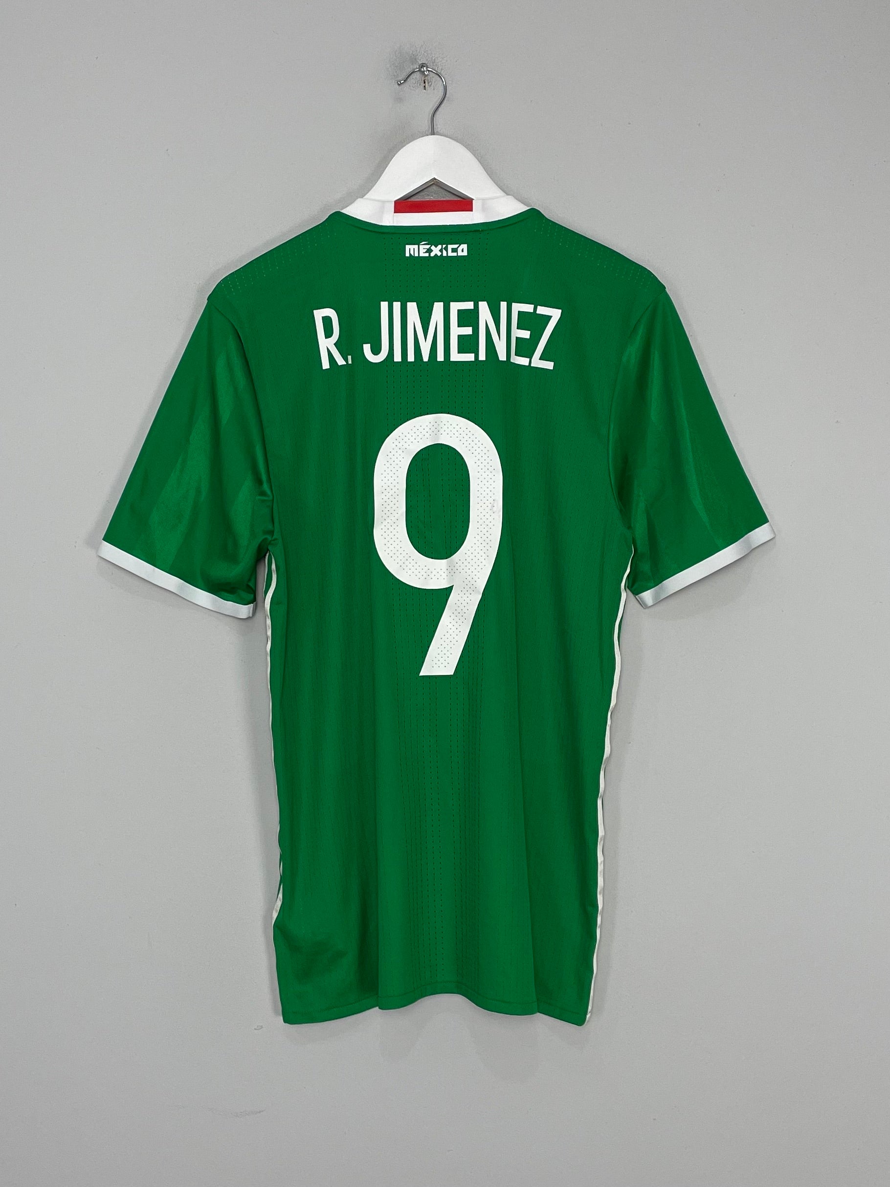 Shop 2016/17 MEXICO R.JIMENEZ #9 *PLAYER ISSUE* SIGNED HOME SHIRT (L) ADIDAS, classic football shirts, vintage football shirts & retro soccer jerseys at Cult Kits