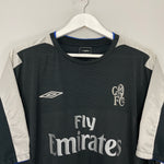 Shop 2004/05 CHELSEA DROGBA #15 AWAY SHIRT (XXL) UMBRO, classic football shirts, vintage football shirts & retro soccer jerseys at Cult Kits