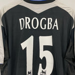 Shop 2004/05 CHELSEA DROGBA #15 AWAY SHIRT (XXL) UMBRO, classic football shirts, vintage football shirts & retro soccer jerseys at Cult Kits