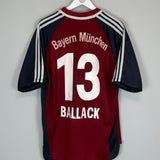 2001/02 BAYERN MUNICH BALLACK #13 HOME SHIRT (L) ADIDAS