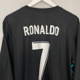 Shop 2017/18 REAL MADRID RONALDO #7 L/S AWAY SHIRT (XL) ADIDAS, classic football shirts, vintage football shirts & retro soccer jerseys at Cult Kits