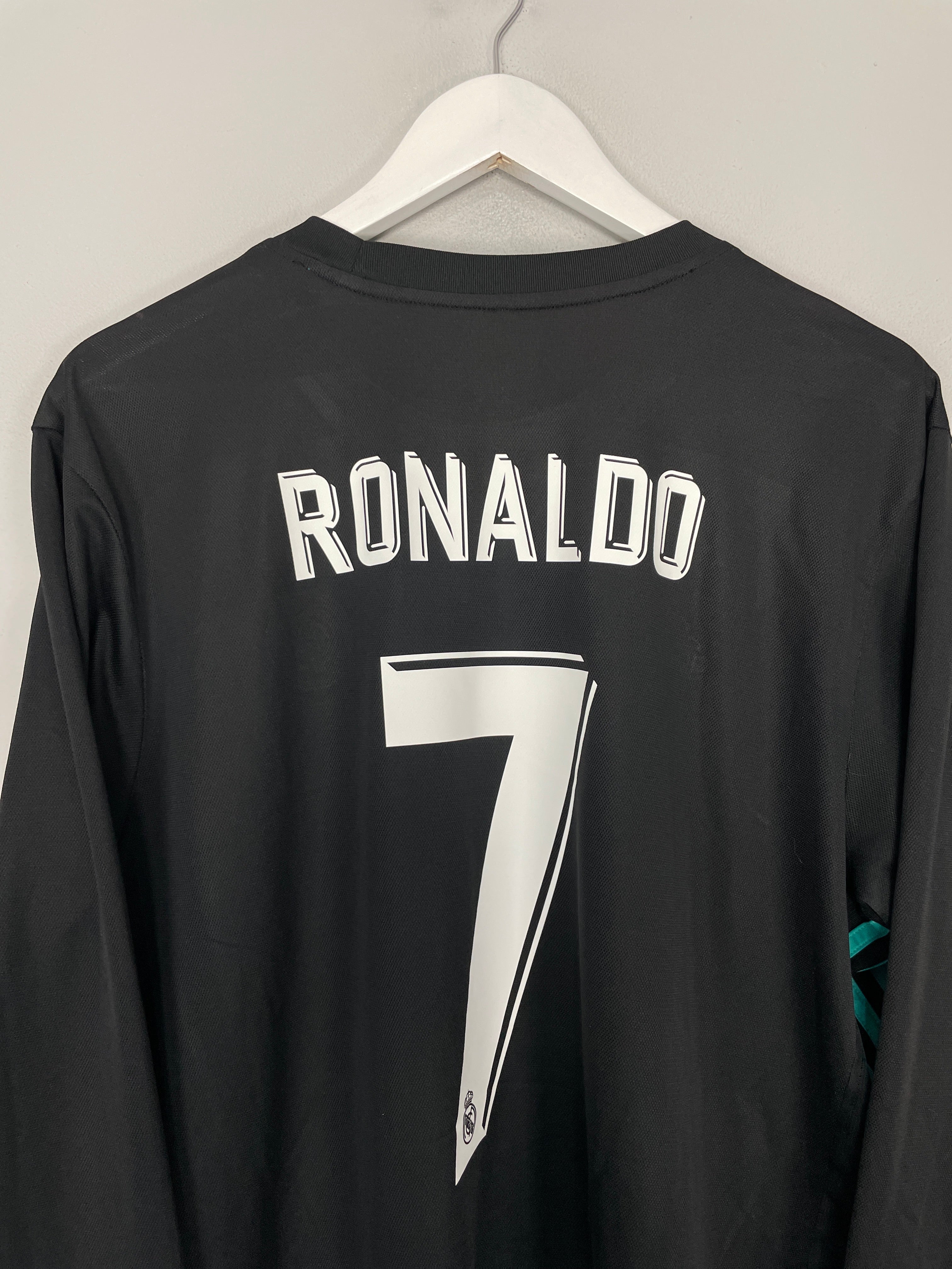 Shop 2017/18 REAL MADRID RONALDO #7 L/S AWAY SHIRT (XL) ADIDAS, classic football shirts, vintage football shirts & retro soccer jerseys at Cult Kits
