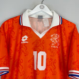 1994 NETHERLANDS BERGKAMP #10 HOME SHIRT (XL) LOTTO