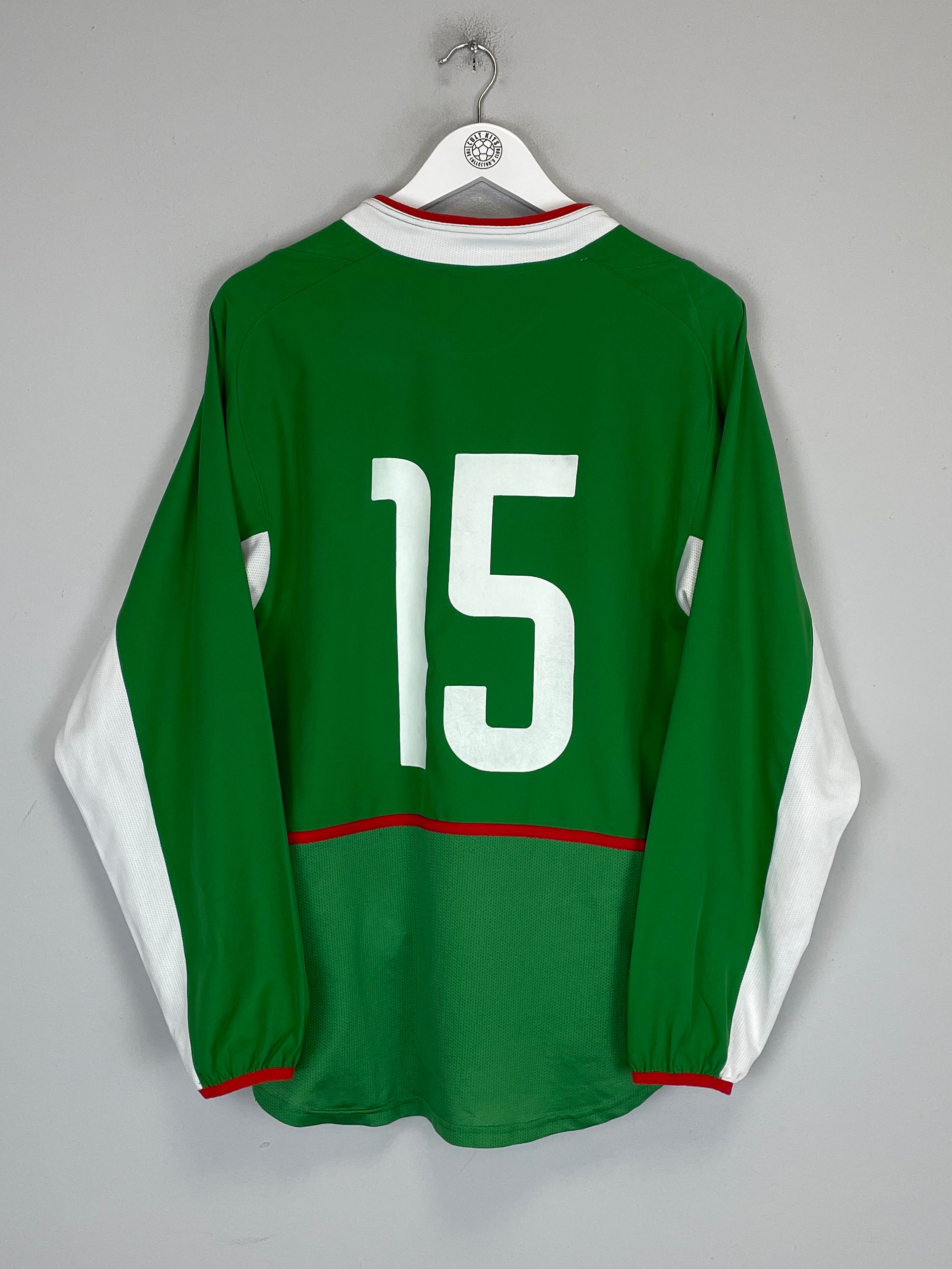 Shop 2003/04 MEXICO #15 L/S HOME SHIRT (M) NIKE, classic football shirts, vintage football shirts & retro soccer jerseys at Cult Kits