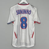 Shop 2006/07 LYON JUNINHO #8 HOME SHIRT (M) UMBRO, classic football shirts, vintage football shirts & retro soccer jerseys at Cult Kits