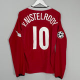 2004/06 MANCHESTER UNITED V.NISTELROOY #10 L/S C/L HOME SHIRT (M) NIKE