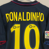 2002/04 BARCELONA RONALDINHO #10 AWAY SHIRT (M) NIKE