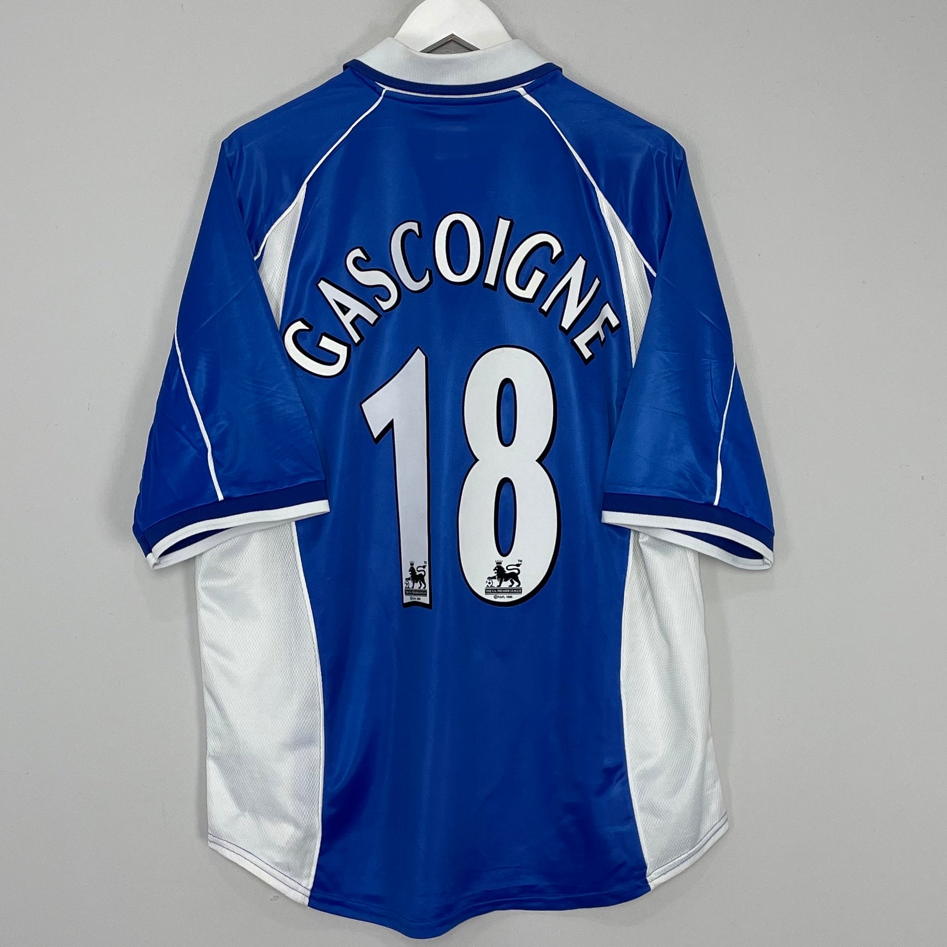 Shop 2000/02 EVERTON GASCOIGNE #18 HOME SHIRT (XL) PUMA, classic football shirts, vintage football shirts & retro soccer jerseys at Cult Kits