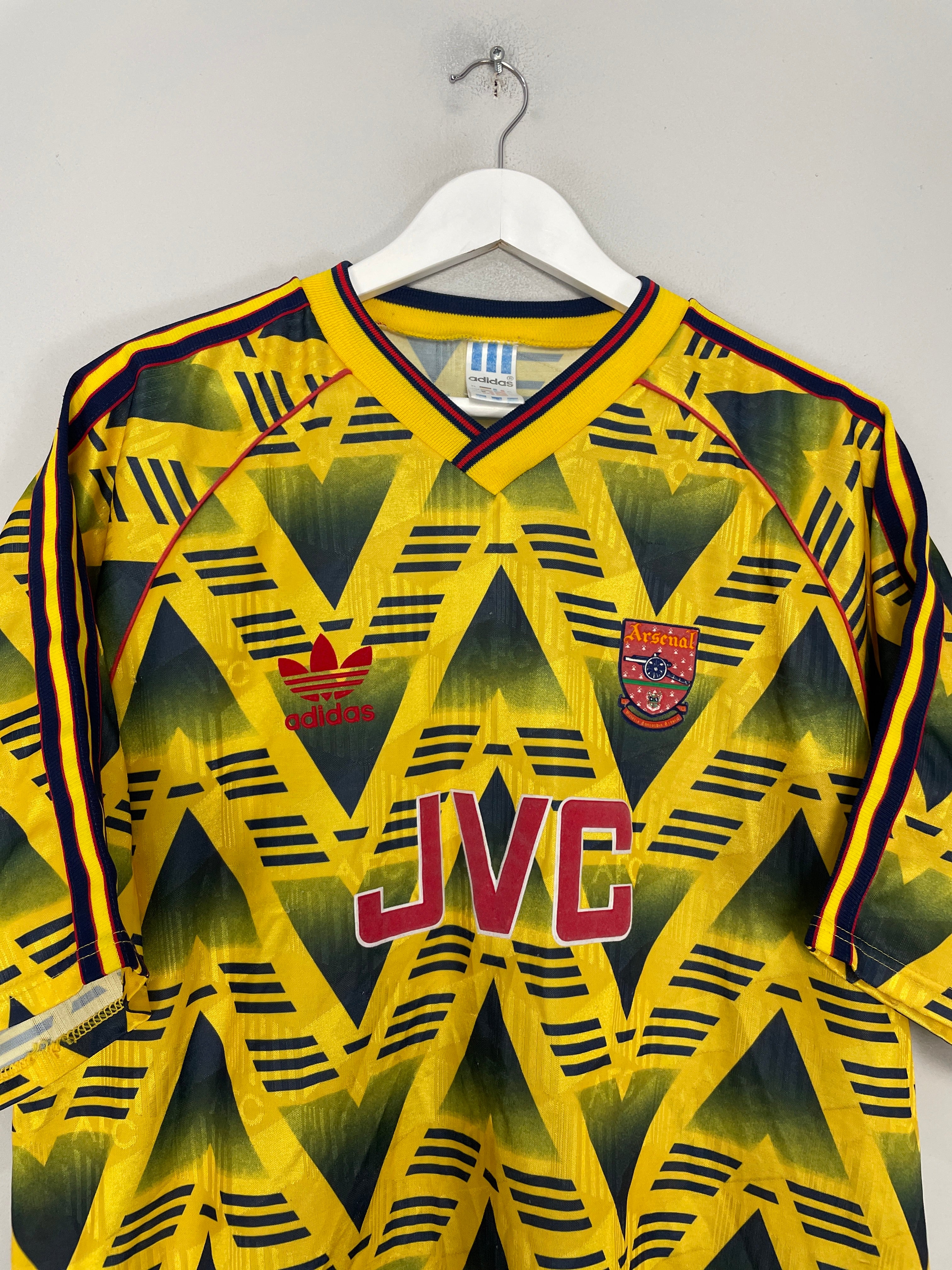 Shop 1991/93 ARSENAL AWAY SHIRT (XL) ADIDAS, classic football shirts, vintage football shirts & retro soccer jerseys at Cult Kits