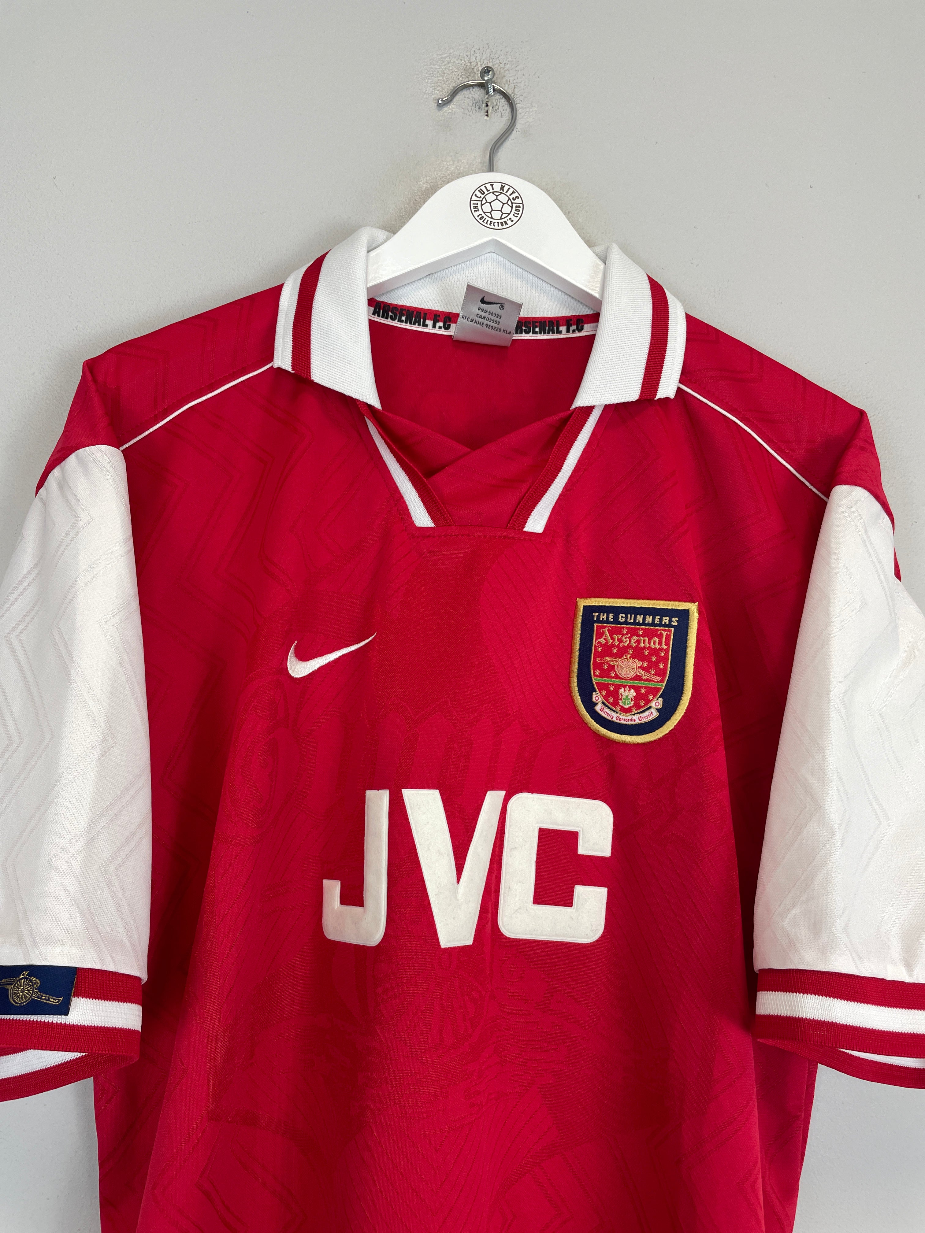 Shop 1996/98 ARSENAL PEPE #10 HOME SHIRT (XL) NIKE, classic football shirts, vintage football shirts & retro soccer jerseys at Cult Kits
