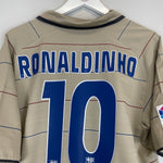 Buy 2003/05 BARCELONA RONALDINHO 10 *BNWT* AWAY SHIRT (L) NIKE ~ Free worldwide shipping available ~ Authentic Vintage Football Shirts from Cult Kits
