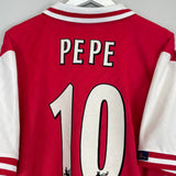 Shop 1996/98 ARSENAL PEPE #10 HOME SHIRT (XL) NIKE, classic football shirts, vintage football shirts & retro soccer jerseys at Cult Kits