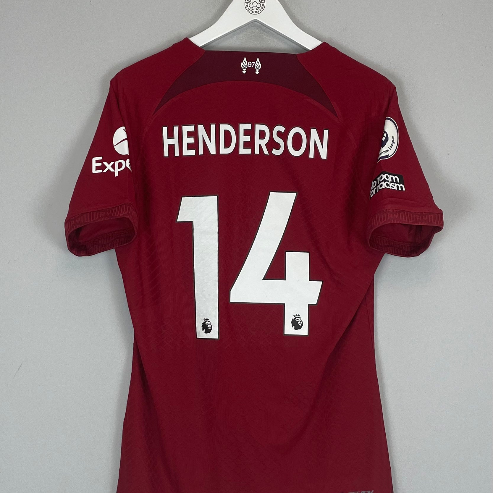 Shop 2022/23 LIVERPOOL HENDERSON #14 *MATCH ISSUE* HOME SHIRT (L) NIKE, classic football shirts, vintage football shirts & retro soccer jerseys at Cult Kits