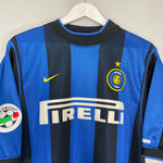 Shop 2000/01 INTER MILAN BAGGIO #10 HOME SHIRT (L) NIKE, classic football shirts, vintage football shirts & retro soccer jerseys at Cult Kits