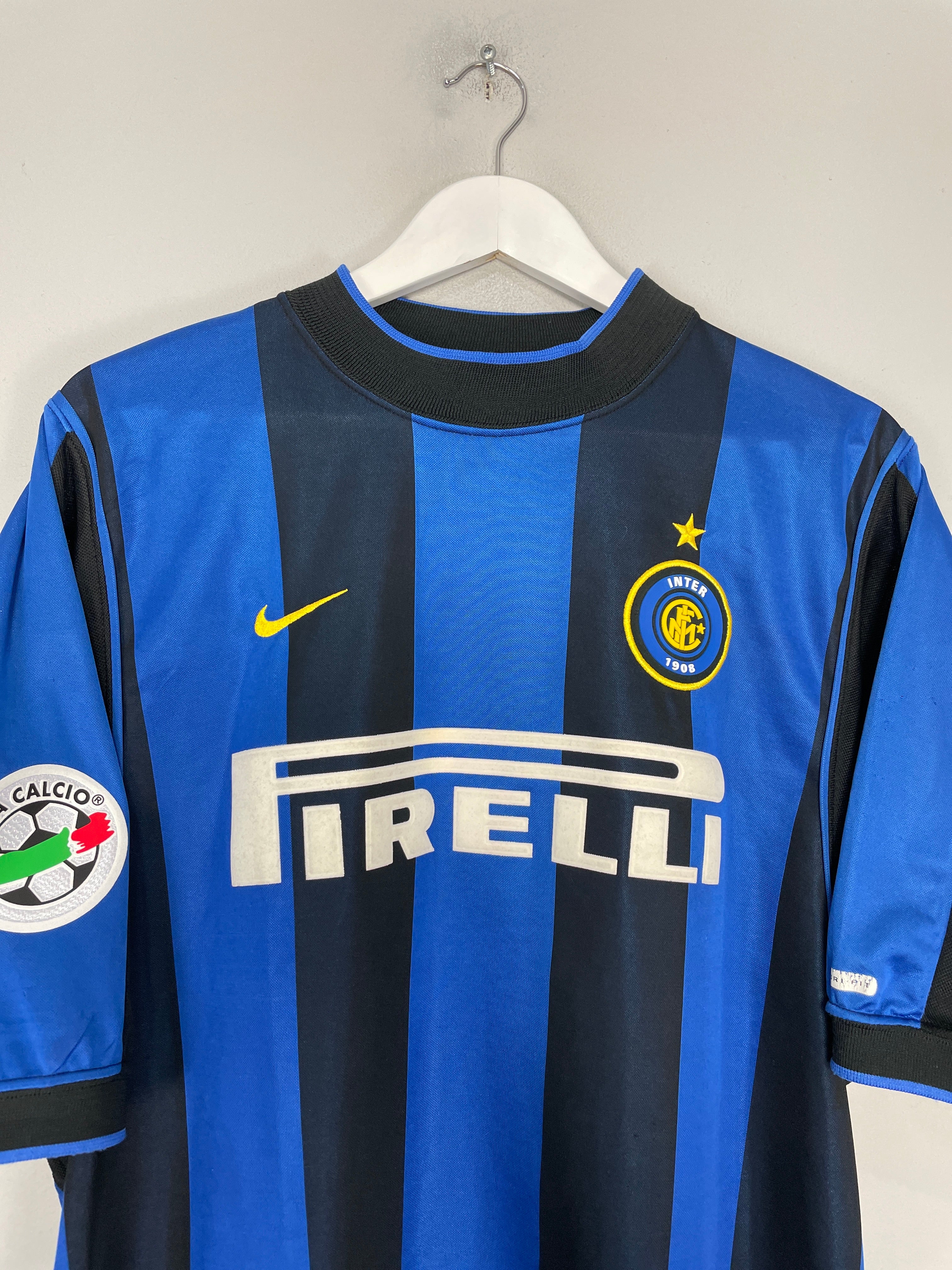 Shop 2000/01 INTER MILAN BAGGIO #10 HOME SHIRT (L) NIKE, classic football shirts, vintage football shirts & retro soccer jerseys at Cult Kits