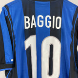 Shop 2000/01 INTER MILAN BAGGIO #10 HOME SHIRT (L) NIKE, classic football shirts, vintage football shirts & retro soccer jerseys at Cult Kits