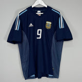 Shop 2002/04 ARGENTINA BATISTUTA #9 AWAY SHIRT (L) ADIDAS, classic football shirts, vintage football shirts & retro soccer jerseys at Cult Kits