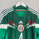 Shop 2014 MEXICO R.MARQUEZ #4 HOME SHIRT (XL) ADIDAS, classic football shirts, vintage football shirts & retro soccer jerseys at Cult Kits