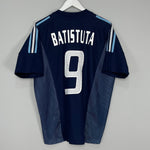 Shop 2002/04 ARGENTINA BATISTUTA #9 AWAY SHIRT (L) ADIDAS, classic football shirts, vintage football shirts & retro soccer jerseys at Cult Kits