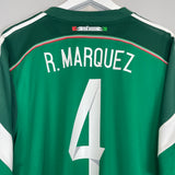 Shop 2014 MEXICO R.MARQUEZ #4 HOME SHIRT (XL) ADIDAS, classic football shirts, vintage football shirts & retro soccer jerseys at Cult Kits