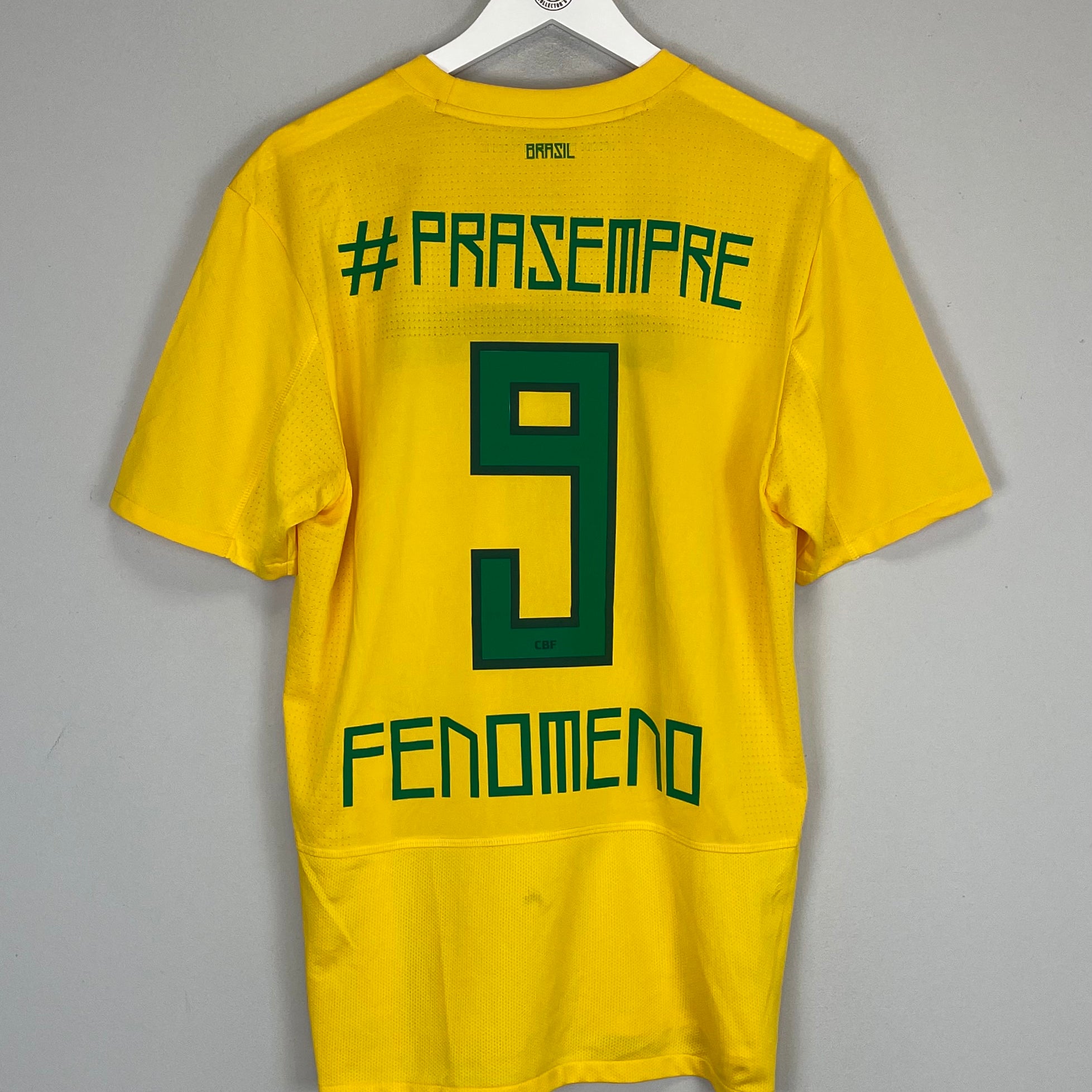 Shop 2011/12 BRAZIL RONALDO FENOMENO #9 SPECIAL HOME SHIRT (L) NIKE, classic football shirts, vintage football shirts & retro soccer jerseys at Cult Kits