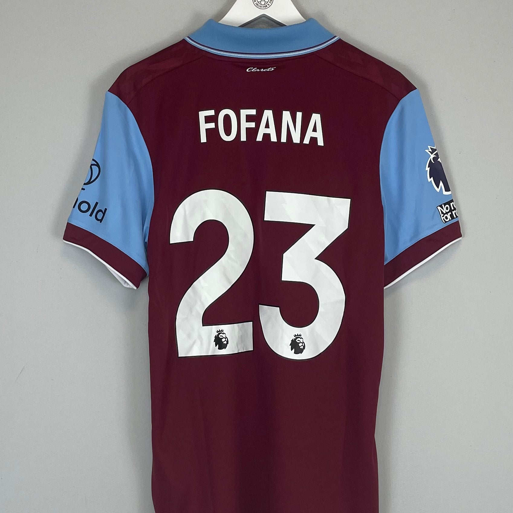 Shop 2023/24 BURNLEY FOFANA #23 *MATCH ISSUE* HOME SHIRT (L) UMBRO, classic football shirts, vintage football shirts & retro soccer jerseys at Cult Kits