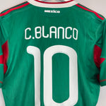 Shop 2010 MEXICO C.BLANCO #10 HOME SHIRT (S) ADIDAS, classic football shirts, vintage football shirts & retro soccer jerseys at Cult Kits