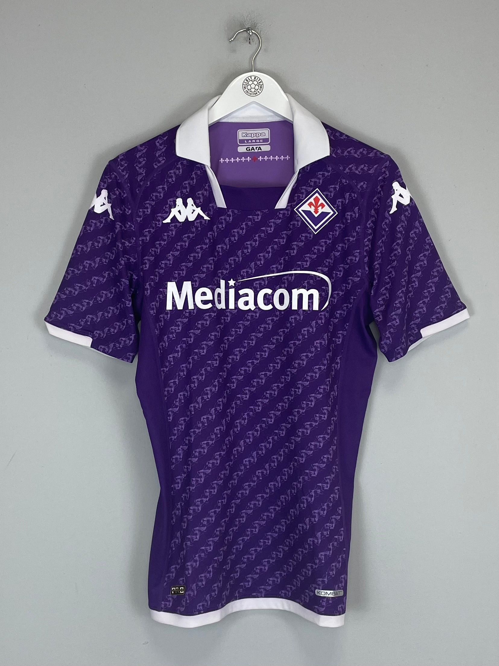 Shop 2023/24 FIORENTINA NICO #7 *MATCH WORN* HOME SHIRT (L) KAPPA, classic football shirts, vintage football shirts & retro soccer jerseys at Cult Kits