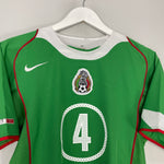 Shop 2005/06 MEXICO R.MARQUEZ #4 HOME SHIRT (M) NIKE, classic football shirts, vintage football shirts & retro soccer jerseys at Cult Kits