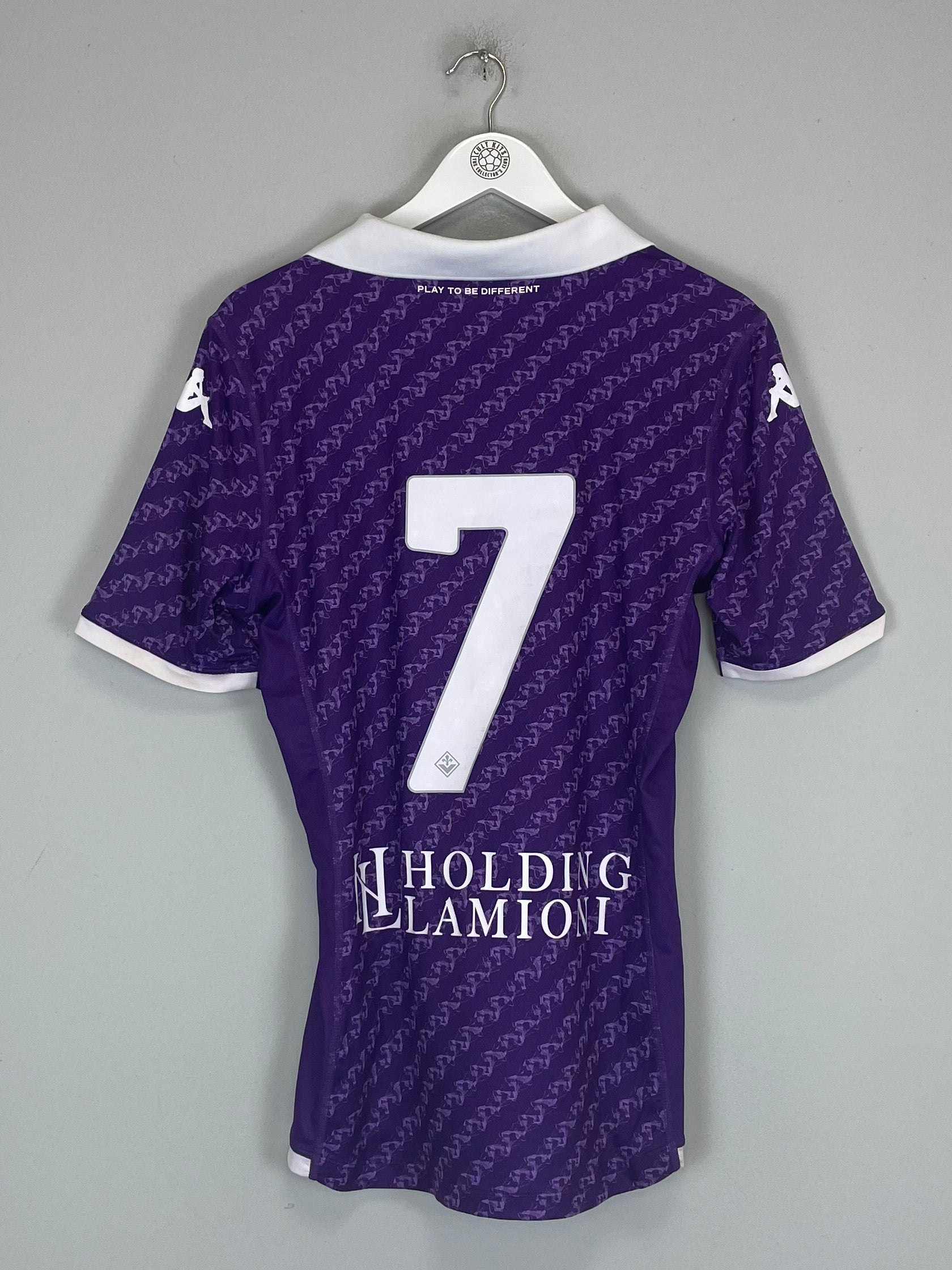 Shop 2023/24 FIORENTINA NICO #7 *MATCH WORN* HOME SHIRT (L) KAPPA, classic football shirts, vintage football shirts & retro soccer jerseys at Cult Kits