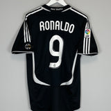 2006/07 REAL MADRID RONALDO #9 AWAY SHIRT (M) ADIDAS