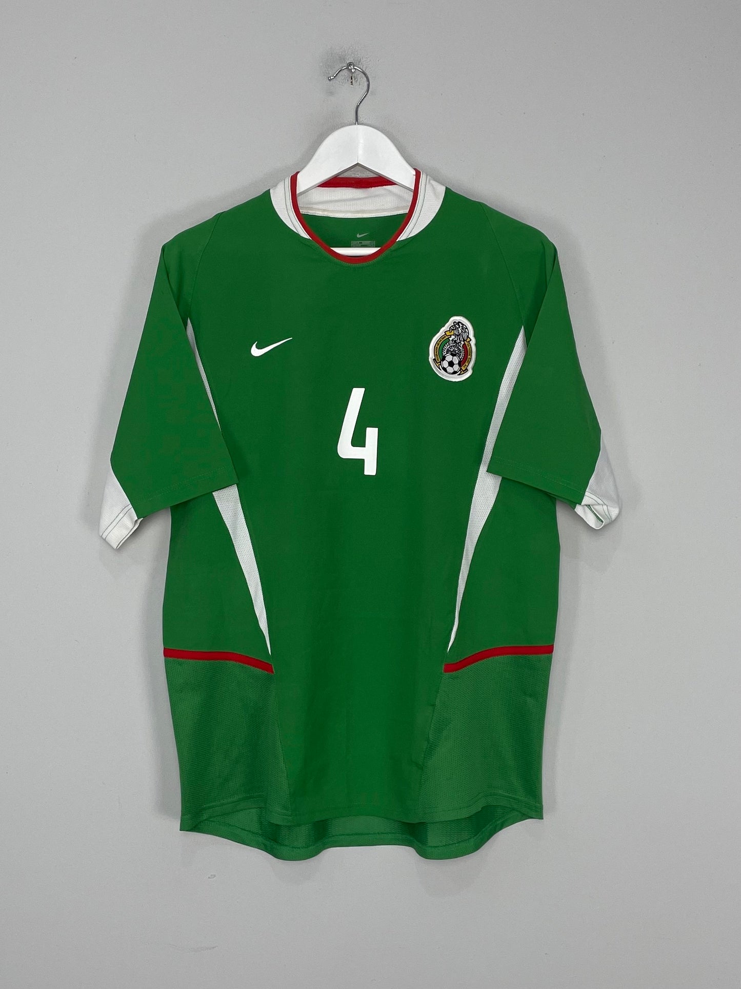 2003/04 MEXICO R.MARQUEZ #4 HOME SHIRT (M) NIKE